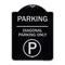 Signmission Parking Diagonal Parking W/ Parking Heavy-Gauge Aluminum Sign, 24" x 18", BS-1824-23472 A-DES-BS-1824-23472 - alternate 1